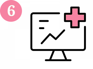 Icon für die Auswertung der Laborergebnisse im Rahmen der bioidentischen Hormontherapie